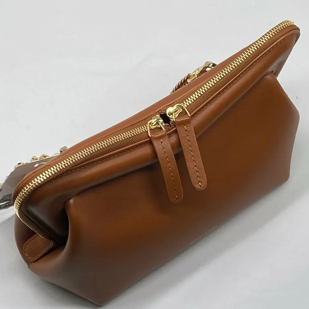Mansur Gavriel Mini M Frame Leather Crossbody Bag